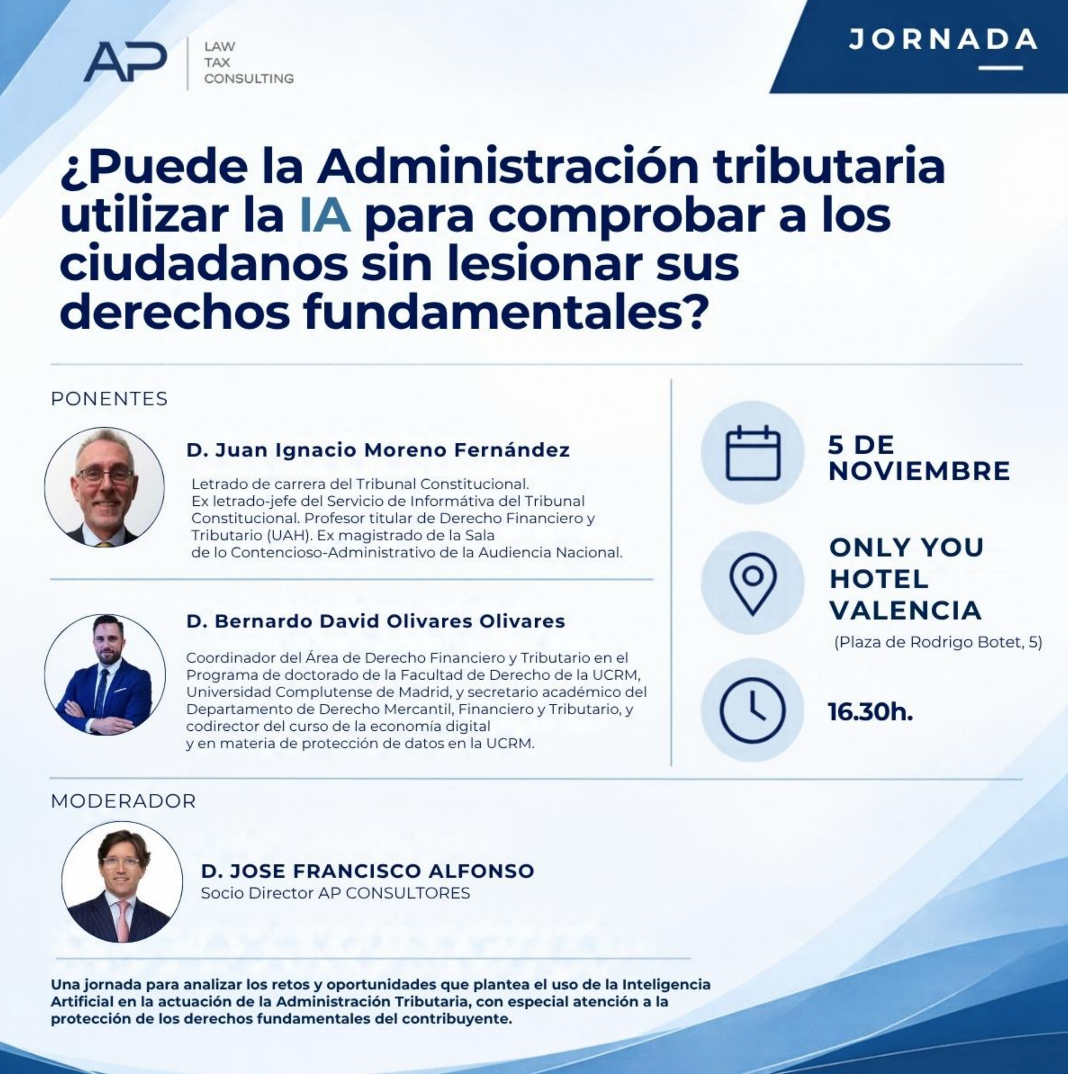 Jornada AP Consultores Valencia - Inteligencia artificial y Administración tributaria